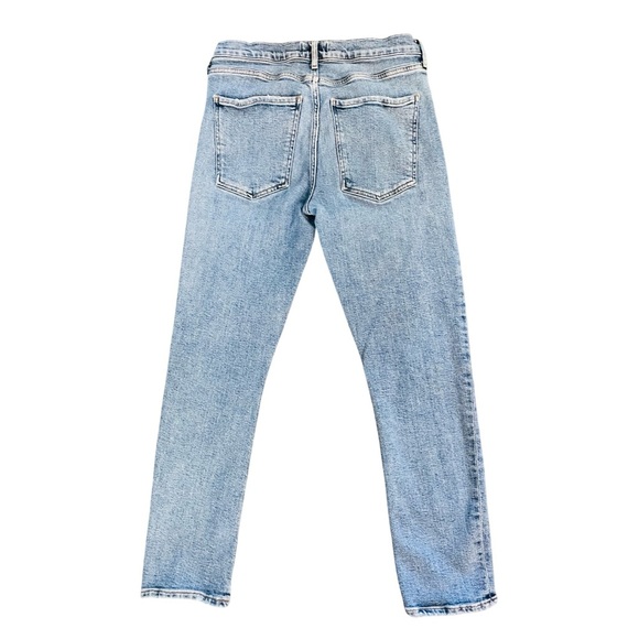 AGOLDE Toni Mid Rise Slim Straight Leg Ankle Light Med Blue Denim Jean Size 29 - Picture 3 of 10